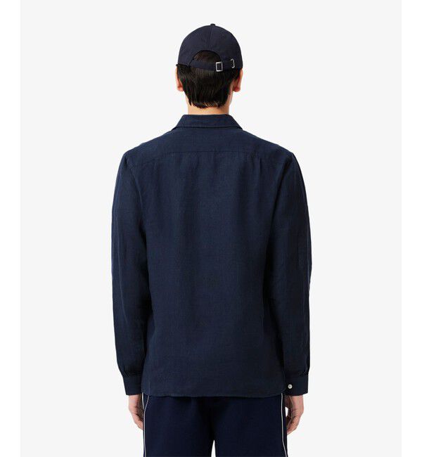 LACOSTE「リネンボタンダウン長袖シャツ」|シャツ・ブラウス|