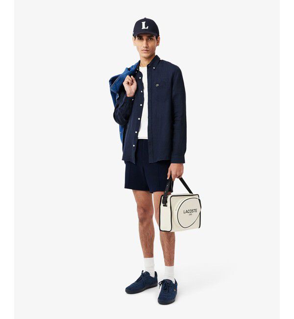 LACOSTE「リネンボタンダウン長袖シャツ」|シャツ・ブラウス|