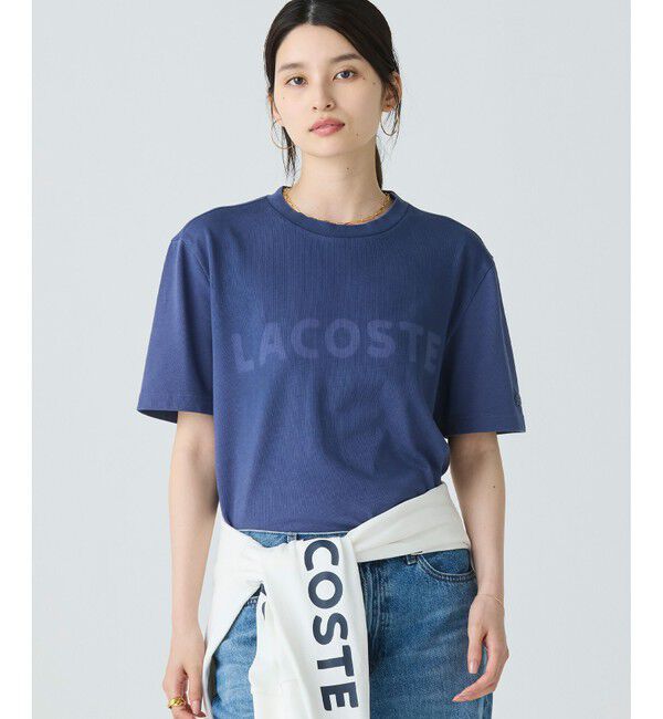 LACOSTE「グラデーション ステンシルブランドネームロゴTシャツ」|Tシャツ・カットソー|