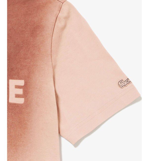 LACOSTE「グラデーション ステンシルブランドネームロゴTシャツ」|Tシャツ・カットソー|