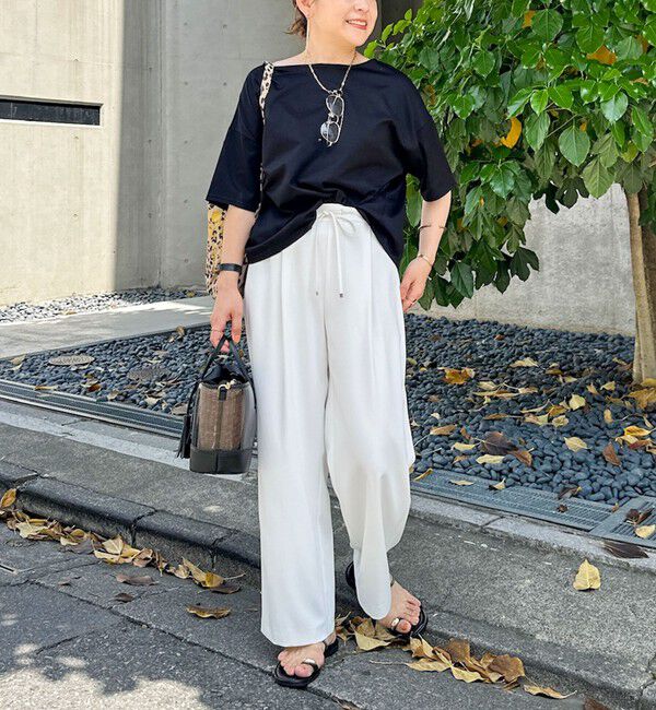 NOLLEY'S「《セットアップ対応》ウォッシャブルツイルイージーパンツ」|その他|