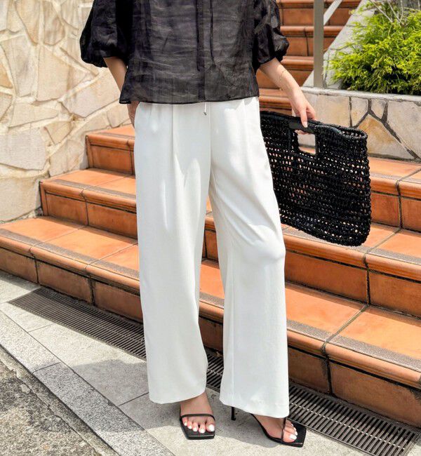 NOLLEY'S「《セットアップ対応》ウォッシャブルツイルイージーパンツ」|その他|