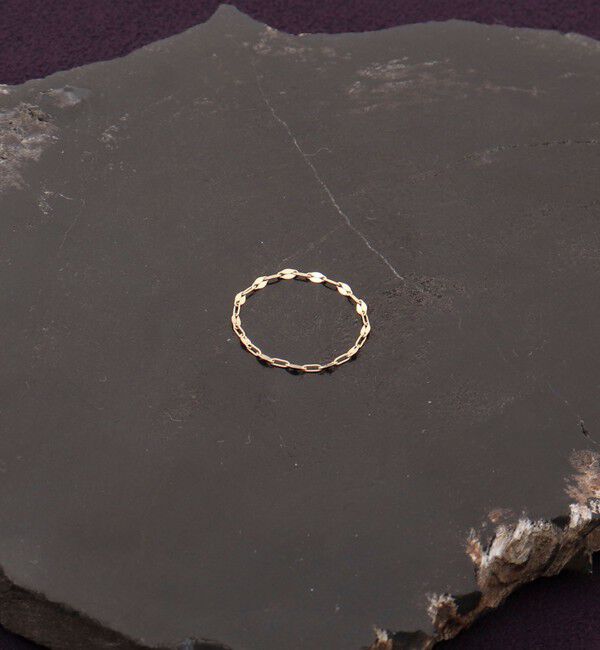 grace grace「【grace grace/グラスグラス】 10Kペタルチェーンリング-M」|リング|