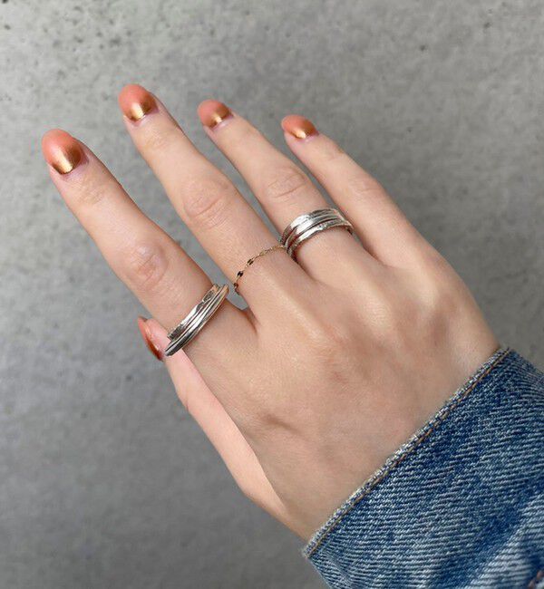 grace grace「【grace grace/グラスグラス】 10Kペタルチェーンリング-M」|リング|