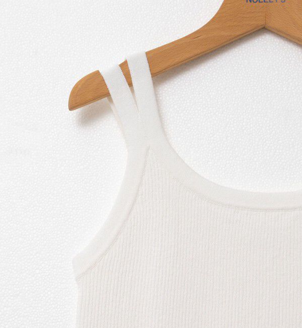 NOLLEY'S「《アンサンブル対応》《手洗い可能》ペーパーヤーン2WAYリブタンクトップ」|タンクトップ|