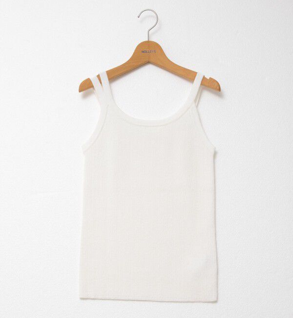 NOLLEY'S「《アンサンブル対応》《手洗い可能》ペーパーヤーン2WAYリブタンクトップ」|タンクトップ|