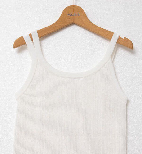 NOLLEY'S「《アンサンブル対応》《手洗い可能》ペーパーヤーン2WAYリブタンクトップ」|タンクトップ|