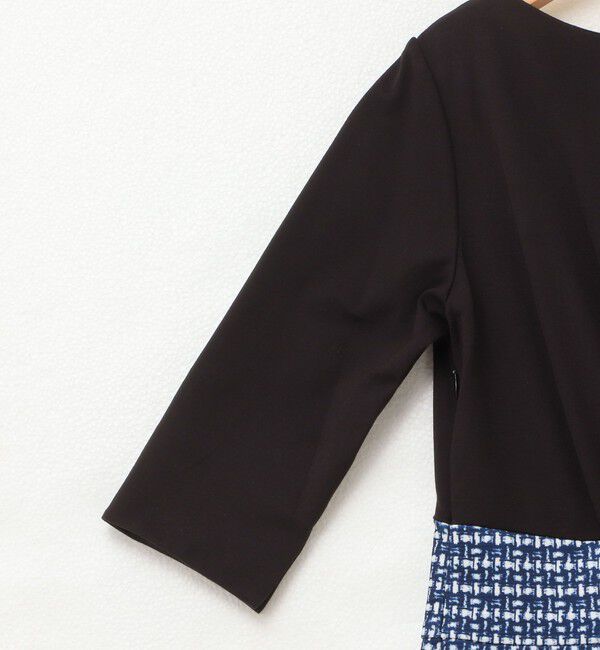 NOLLEY'S「ツイード見え切り替えワンピース」|ワンピース|