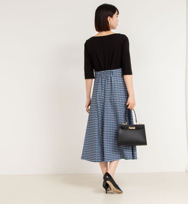 NOLLEY'S「ツイード見え切り替えワンピース」|ワンピース|