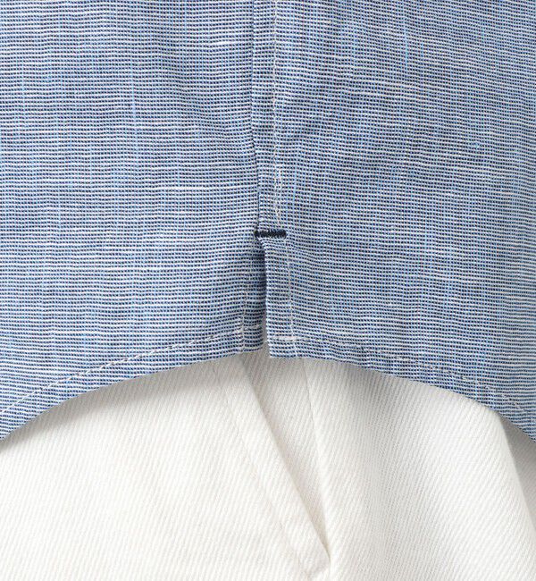 NOLLEY'S goodman「綿麻レギュラーカラー テープシャツ 25SS」|シャツ・ブラウス|