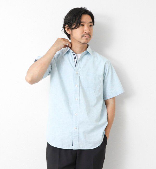 NOLLEY'S goodman「綿麻レギュラーカラー テープシャツ 25SS」|シャツ・ブラウス|