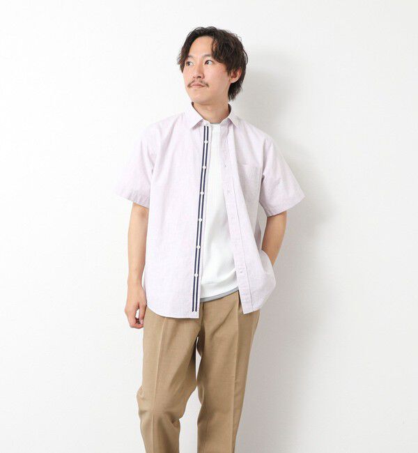 NOLLEY'S goodman「綿麻レギュラーカラー テープシャツ 25SS」|シャツ・ブラウス|