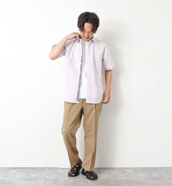 NOLLEY'S goodman「綿麻レギュラーカラー テープシャツ 25SS」|シャツ・ブラウス|