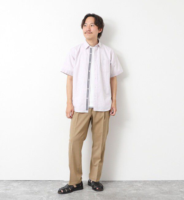 NOLLEY'S goodman「綿麻レギュラーカラー テープシャツ 25SS」|シャツ・ブラウス|