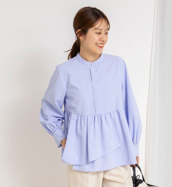 NOLLEY'S「ウォッシャブルイレギュラーヘムブラウス」|シャツ・ブラウス|