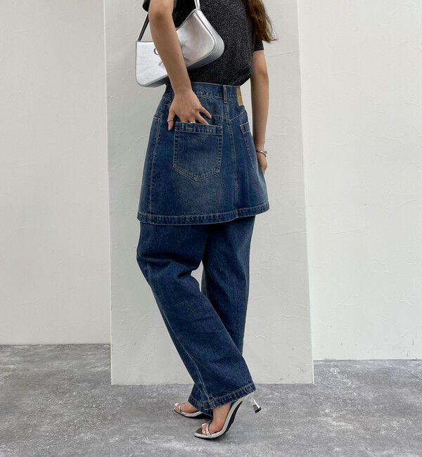 fredy emue「2WAYファスナー付きデニムミニスカート」|スカート|