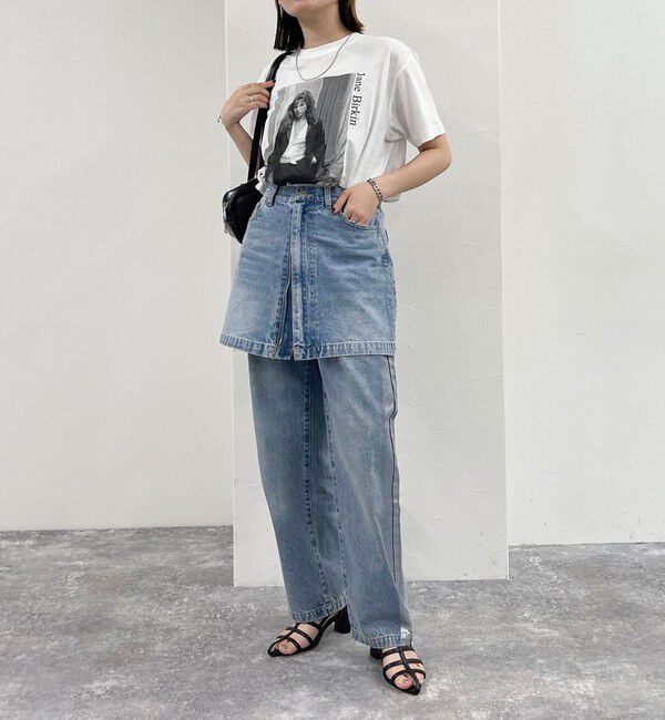 fredy emue「2WAYファスナー付きデニムミニスカート」|スカート|