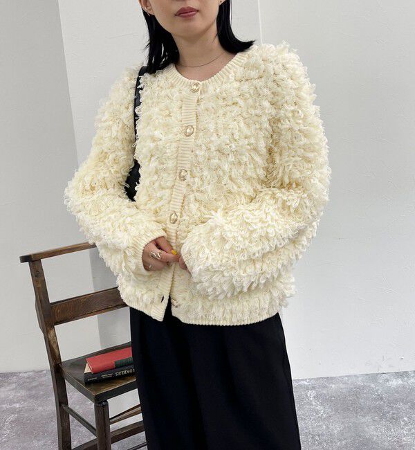 fredy emue「ニットフリンジカーディガン」|カーディガン|