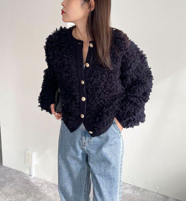 fredy emue「ニットフリンジカーディガン」|カーディガン|