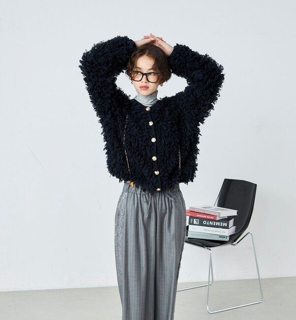 fredy emue「ニットフリンジカーディガン」|カーディガン|