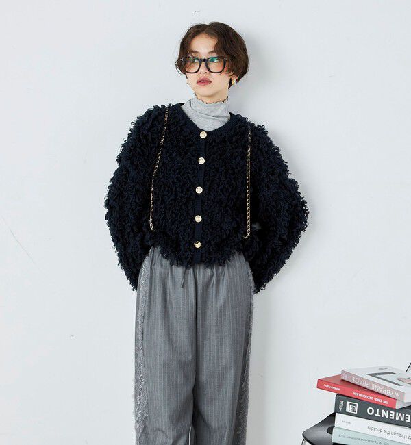 fredy emue「ニットフリンジカーディガン」|カーディガン|