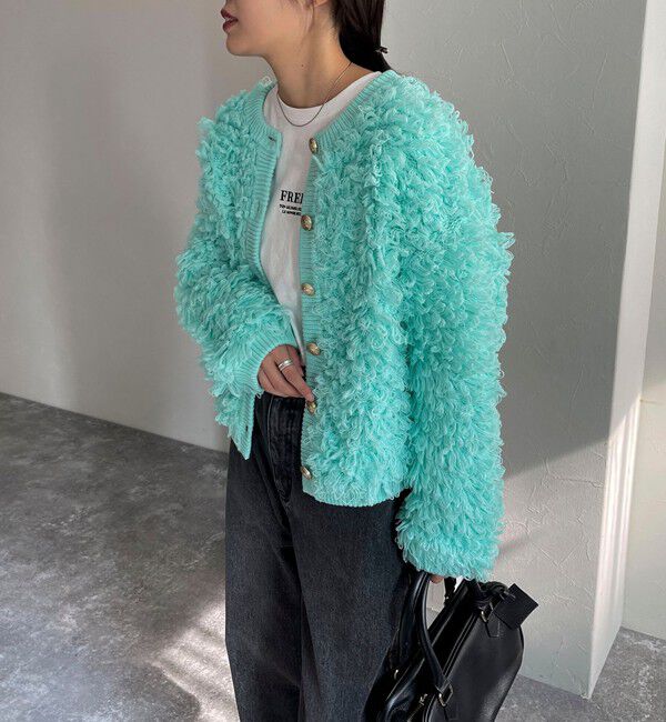 fredy emue「ニットフリンジカーディガン」|カーディガン|