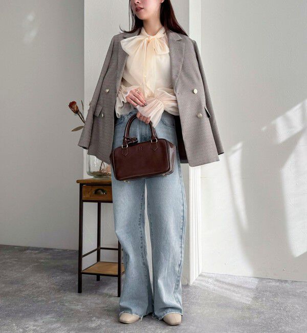 fredy emue「チュールボウタイブラウス」|シャツ・ブラウス|