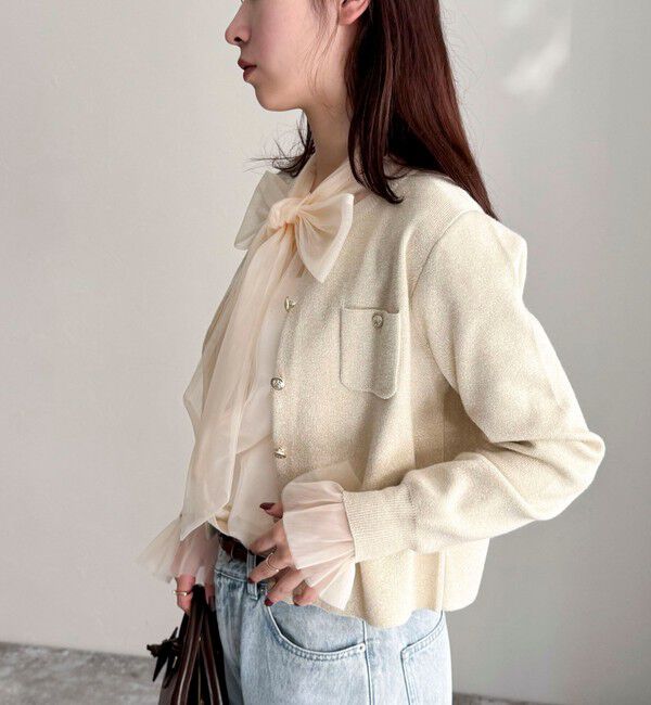 fredy emue「チュールボウタイブラウス」|シャツ・ブラウス|