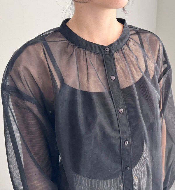 fredy emue「チュールボウタイブラウス」|シャツ・ブラウス|