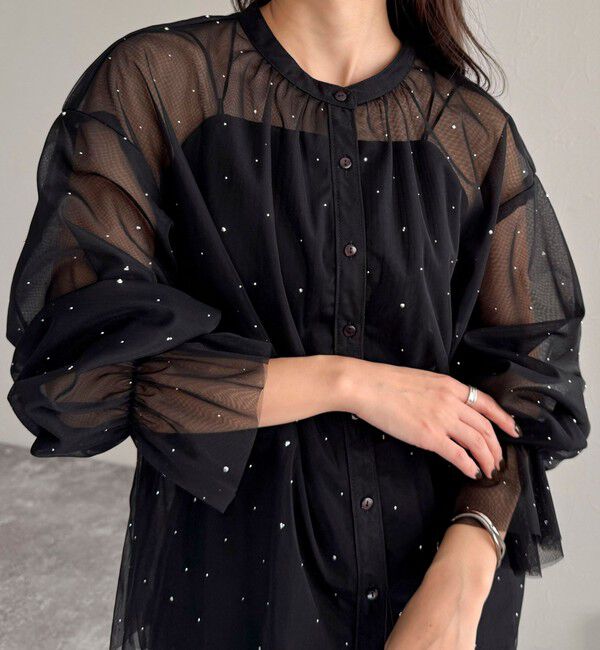 fredy emue「チュールボウタイブラウス」|シャツ・ブラウス|