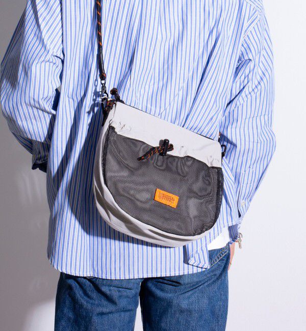 GLOSTER「【UNIVERSAL OVERALL】フロントメッシュ ザイルショルダーバッグ」|ショルダー・メッセンジャー|