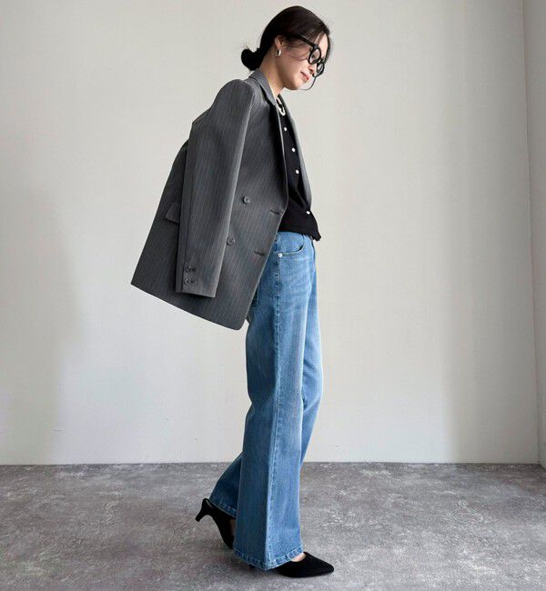 fredy emue「【haru企画】フレアデニムパンツ」|デニム|