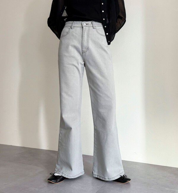 fredy emue「【haru企画】フレアデニムパンツ」|デニム|
