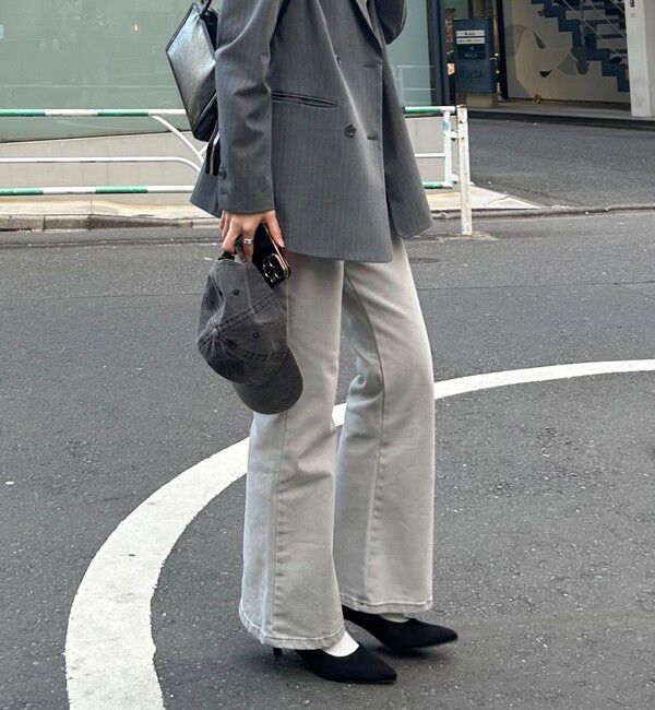 fredy emue「【haru企画】フレアデニムパンツ」|デニム|