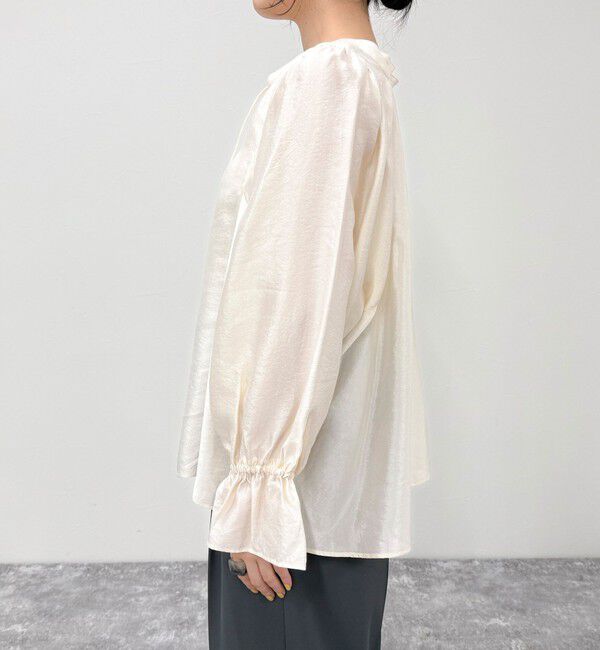 fredy emue「シャイニーシアー2WAYギャザーブラウス」|シャツ・ブラウス|