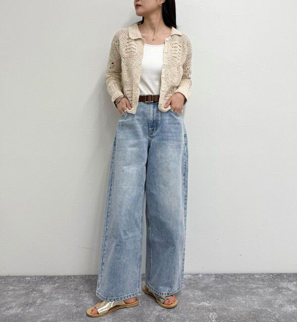 fredy emue「MADE INDIA クロシェ編みカーディガン」|カーディガン|