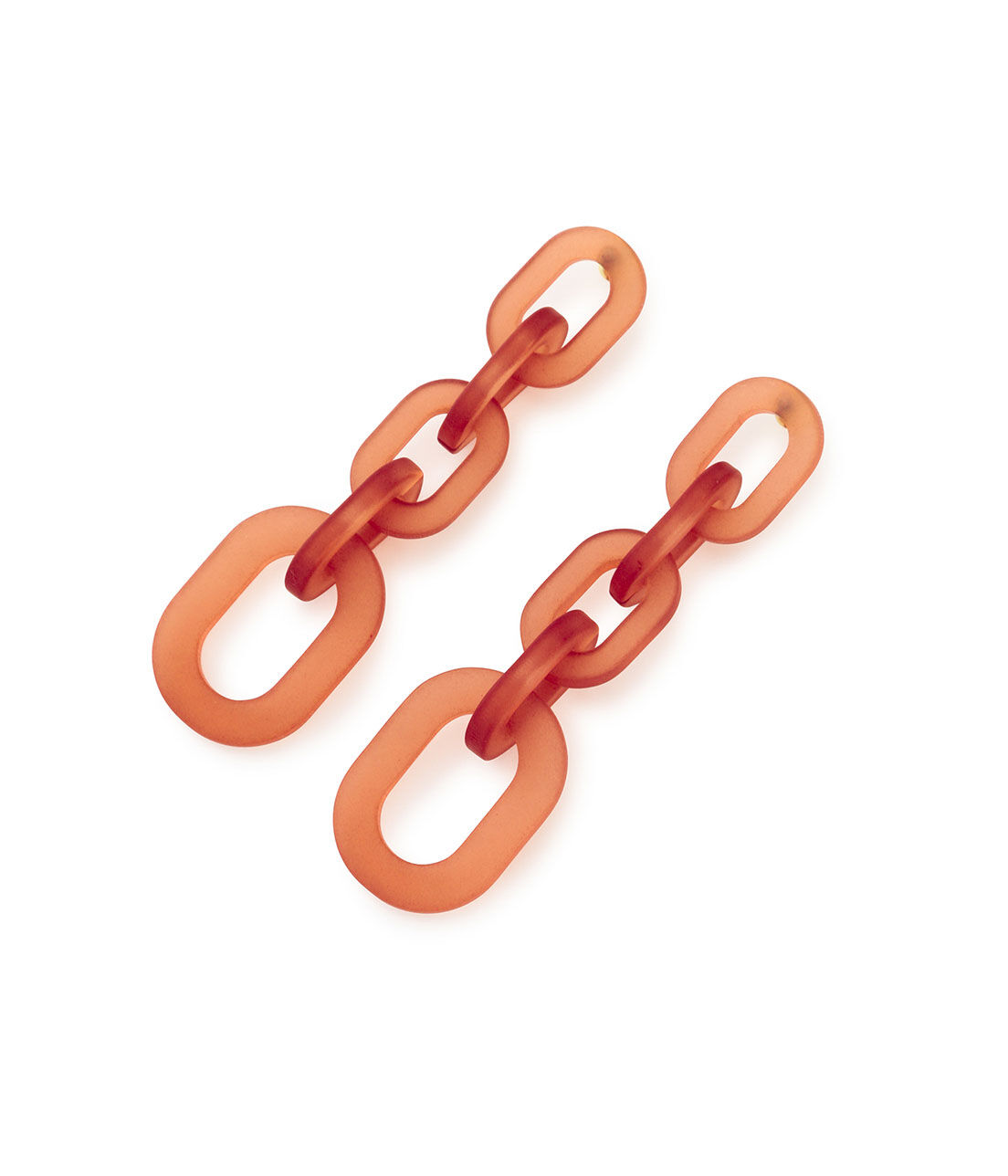 VIS「【STORY8月号掲載】アクリルチェーンピアス」|ピアス|ブラウン系(23)