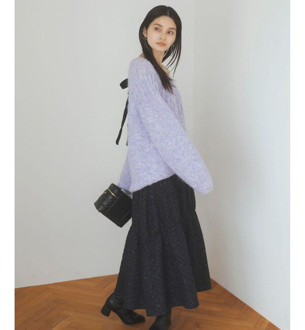 VIS「バックリボンHUGニット」|ニット・セーター|