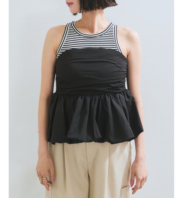 VIS「コサージュ付きバルーンナイロンビスチェ」|その他|