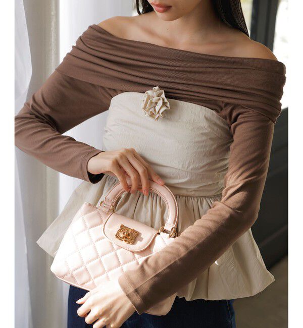 VIS「コサージュ付きバルーンナイロンビスチェ」|その他|