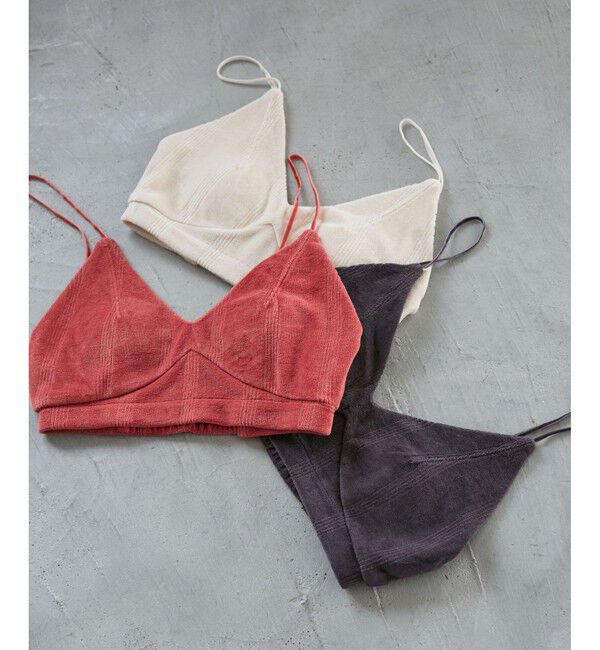 VIS「【Miller】VIS別注モデルベロアルームブラ【洗える】」|キャミソール|