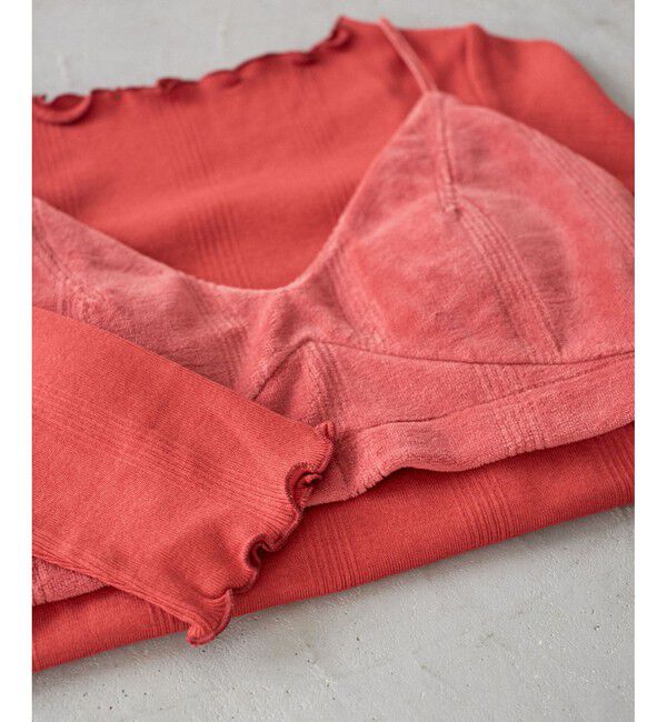 VIS「【Miller】VIS別注モデルベロアルームブラ【洗える】」|キャミソール|