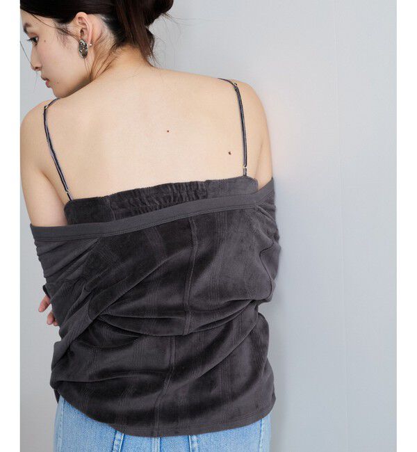 VIS「【Miller】VIS別注モデルベロアルームブラ【洗える】」|キャミソール|