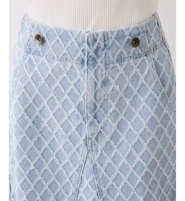 VIS「バックレースアップフレアデニムスカート/イージーケア」|スカート|