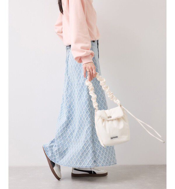 VIS「バックレースアップフレアデニムスカート/イージーケア」|スカート|