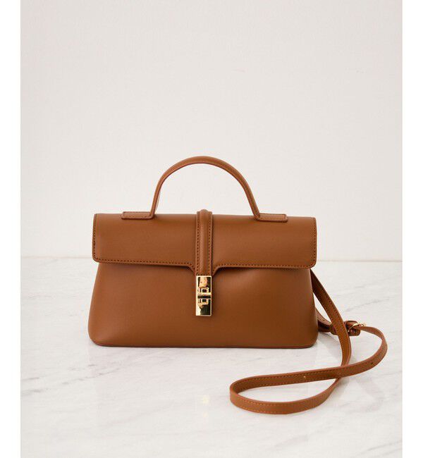 VIS「ひねり金具ワンハンドルミニショルダーバッグ/2WAY,WEB限定カラーあり」|ショルダー・メッセンジャー|キャメル(25)