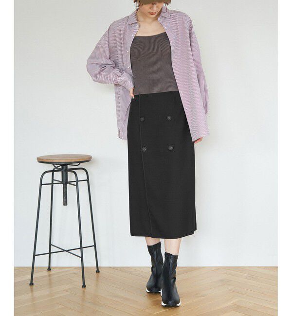 Rope&rsquo;Picnic「チェック＆無地リバーシブルスカート」|スカート|