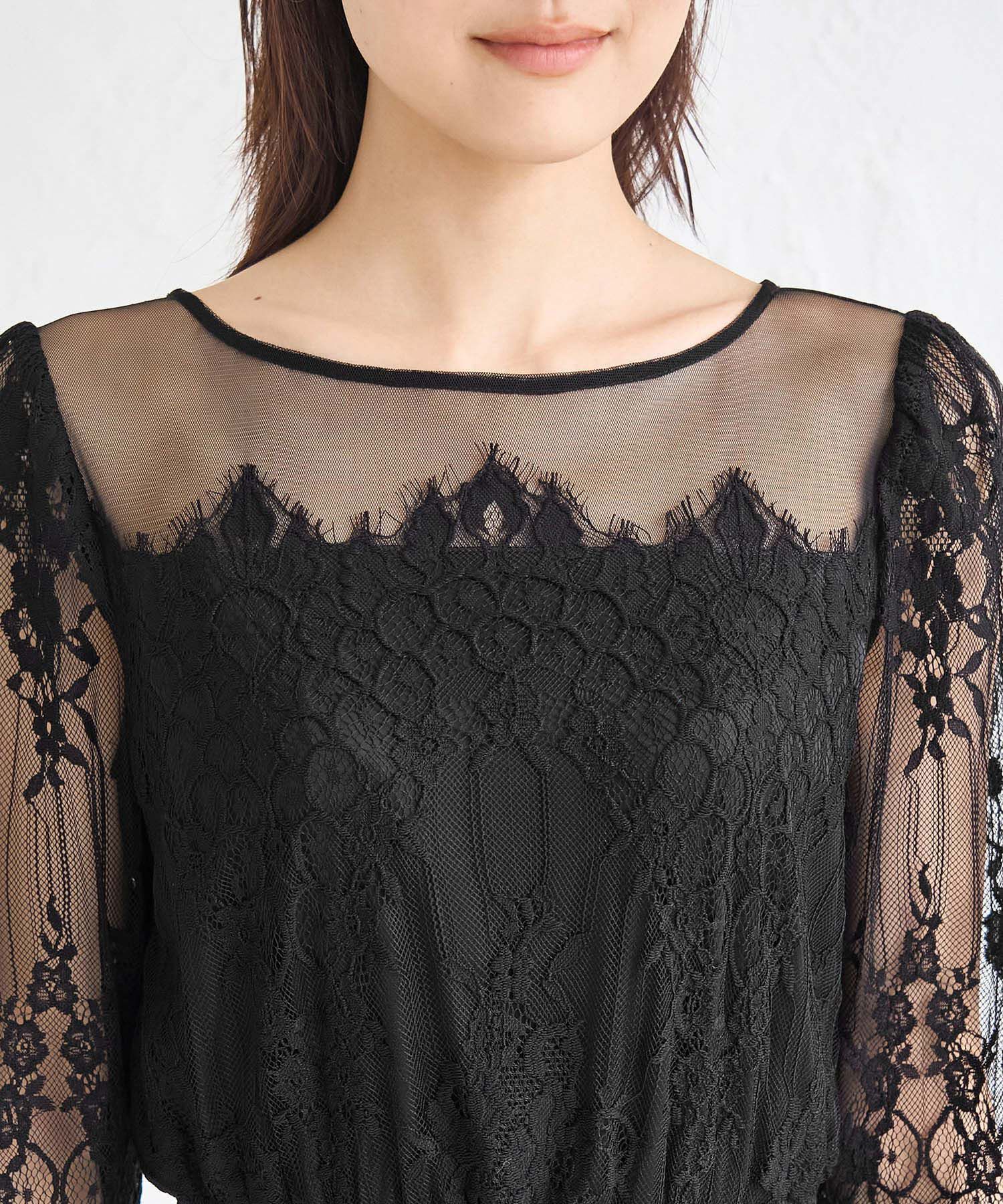 Rope&rsquo;Picnic「【Mon E&rsquo;toile/モンエトワール】【結婚式にも】レースDRESS」|ドレス|