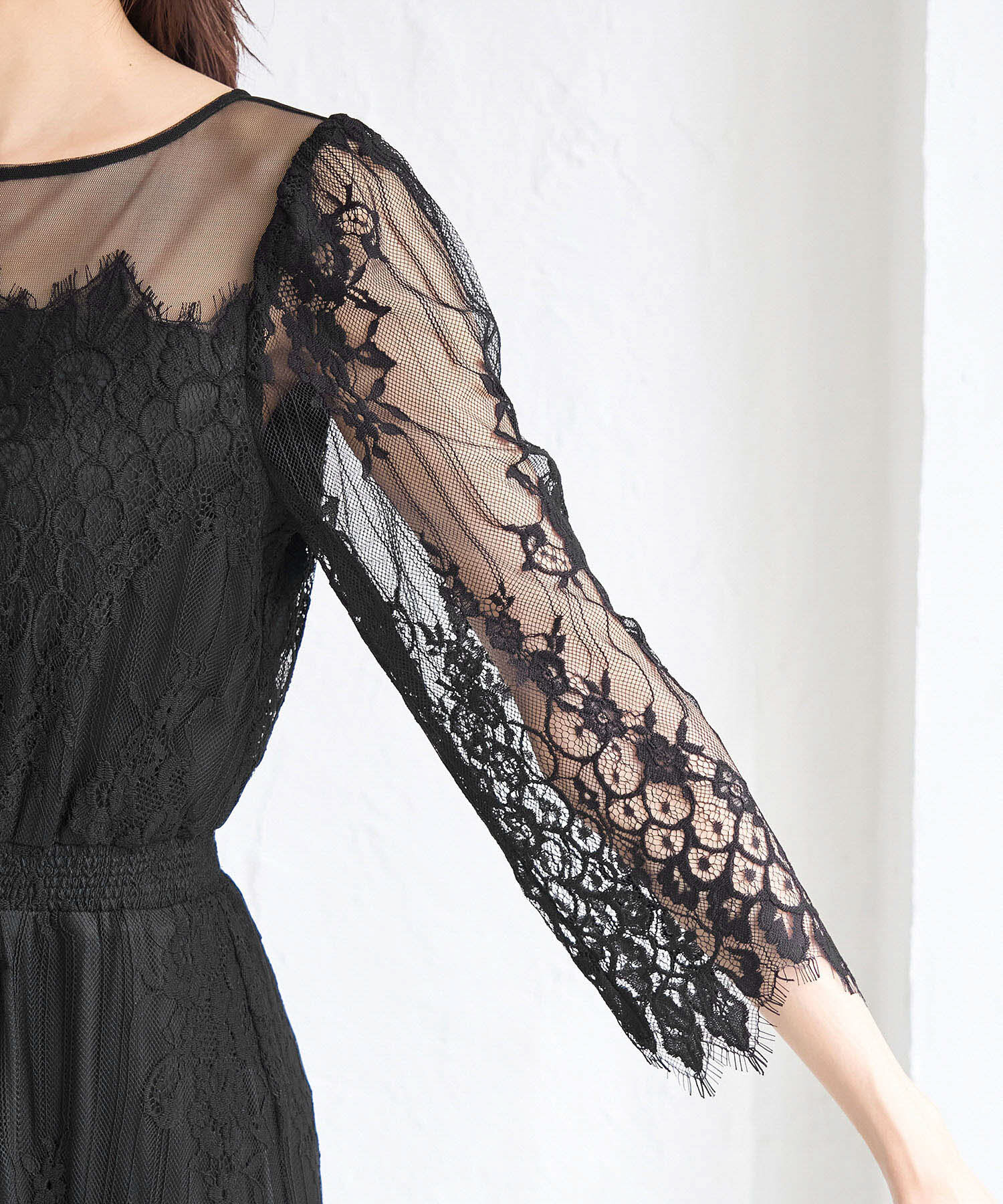 Rope&rsquo;Picnic「【Mon E&rsquo;toile/モンエトワール】【結婚式にも】レースDRESS」|ドレス|