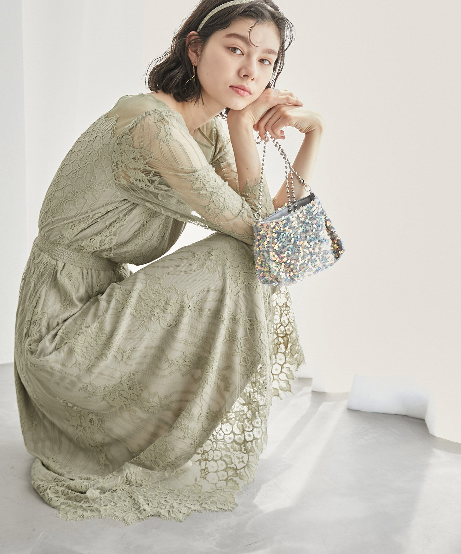 Rope&rsquo;Picnic「【Mon E&rsquo;toile/モンエトワール】【結婚式にも】レースDRESS」|ドレス|